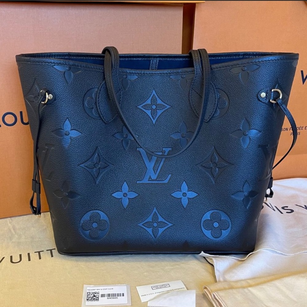 Brand New Louis Vuitton Neverfull MM Empreinte